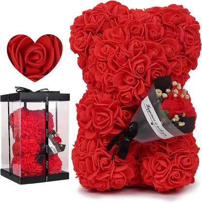 Eternal Rose Teddy Bear Keepsake