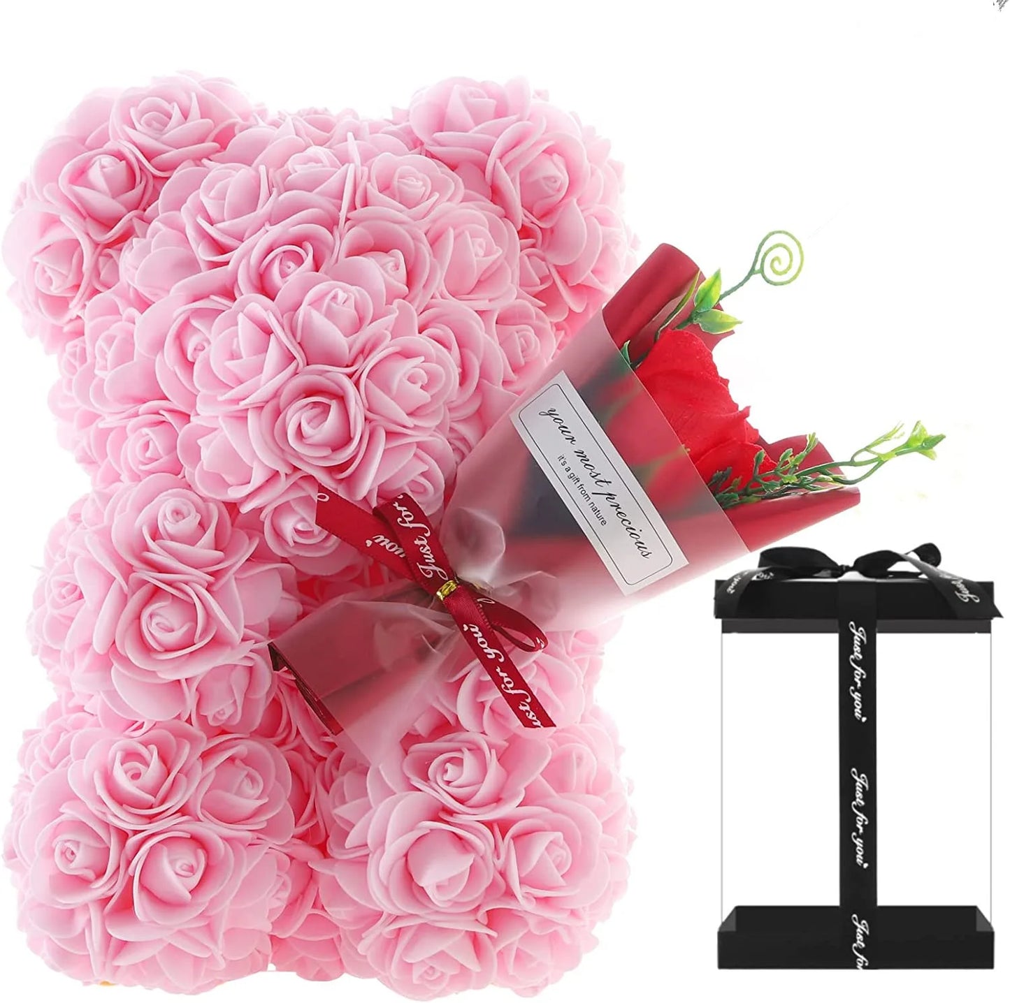 Eternal Rose Teddy Bear Keepsake